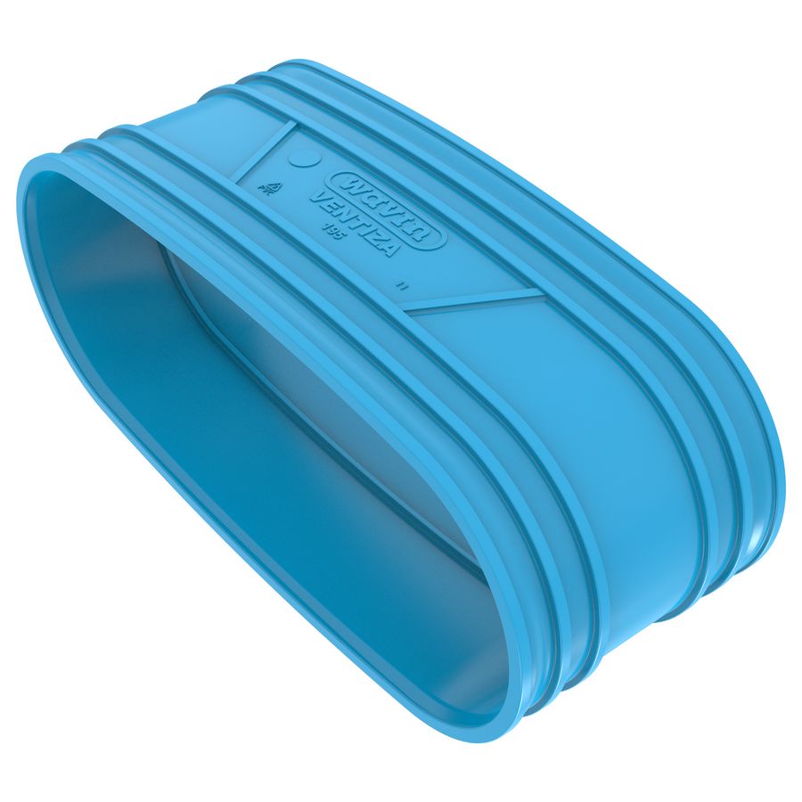 Steekmof lijm PVC luchtverdeelsysteem VENTIZA blauw (195x80mm) mof/mof