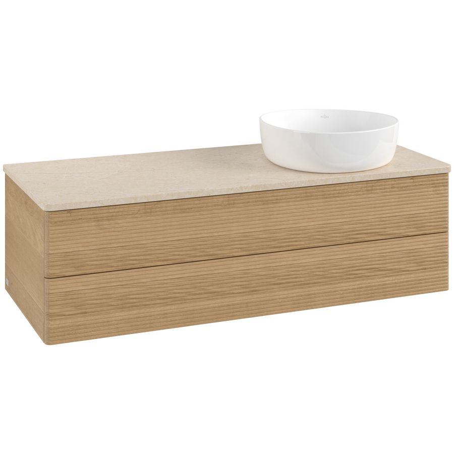 Wastafelonderkast Antao 1200x360x500mm Honey Oak L23113HN