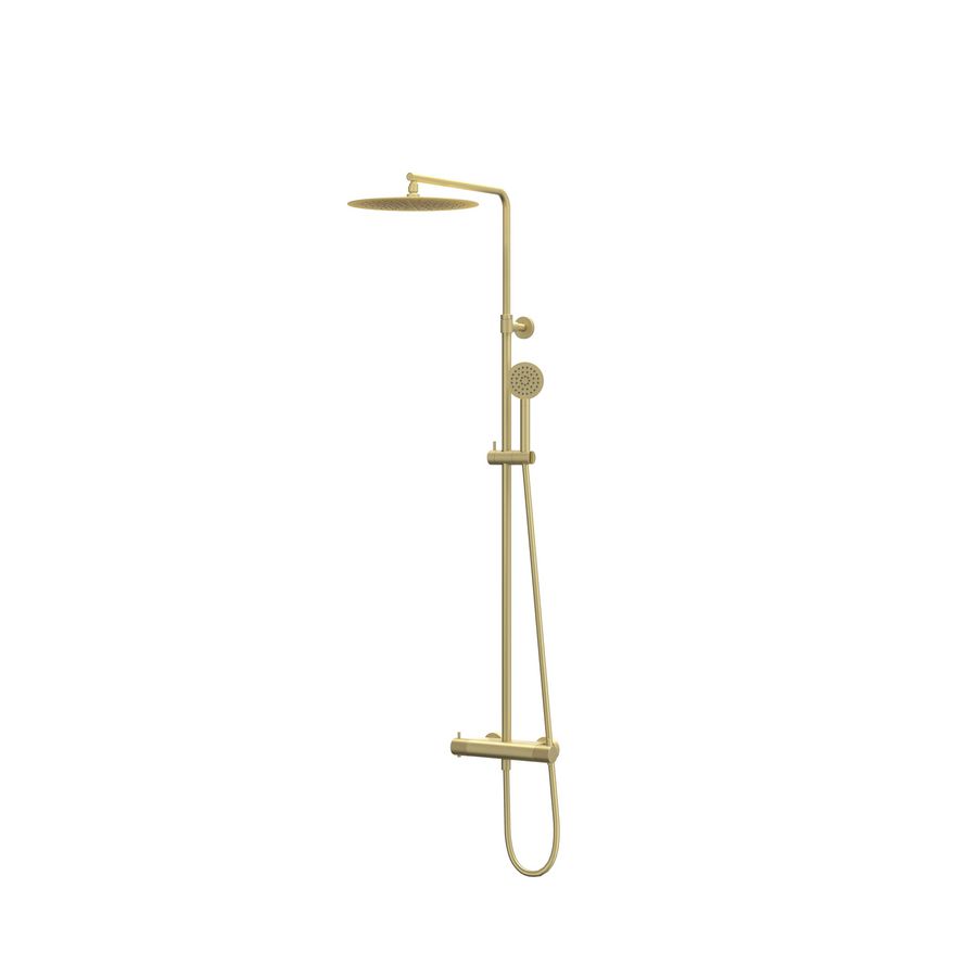 Afbouwdeel regendouche IVY combiset Nexus 1 opbouwthermostaat  gebor. mat goud CSN1MPCC