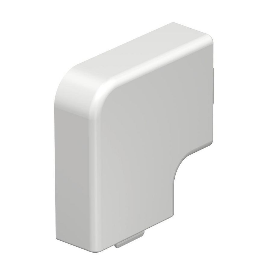 Deksel platte hoek 15x40mm polyvinylchlorid puur wit VVE=4