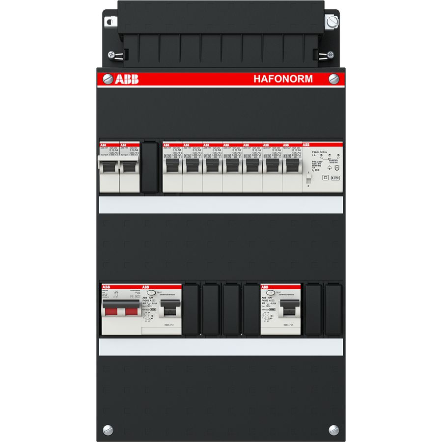 Installatiekast 7x achter 2x 30mA + FT + HS 1-f