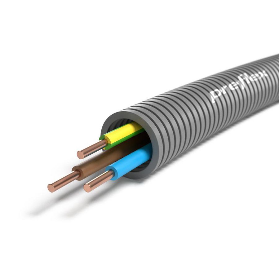 Rol a 100mtr. voorbedrade flexibele buis PREFLEX GY16 E VU 3G1,5 Std