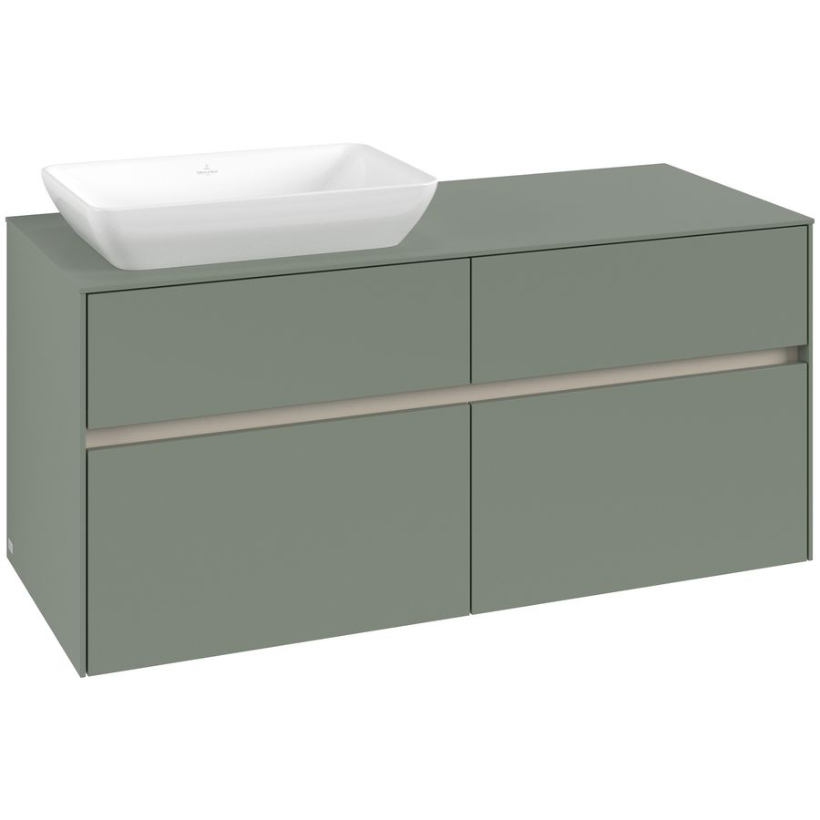 Wastafelonderkast Collaro 1200x548x500mm Soft Green C11300AF