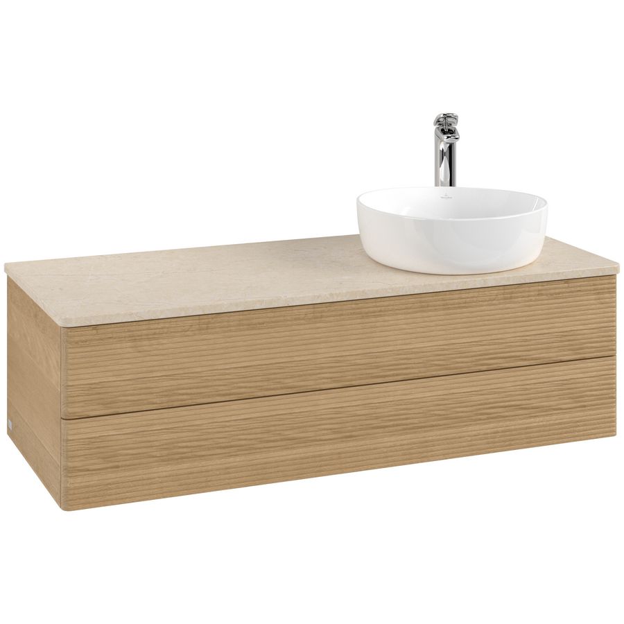 Wastafelonderkast Antao 1200x360x500mm Honey Oak L23153HN
