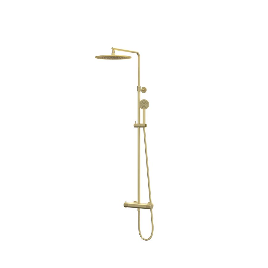 Afbouwdeel regendouche IVY combiset Nexus 1 opbouwthermostaat  gebor. mat goud CSN1MPCF