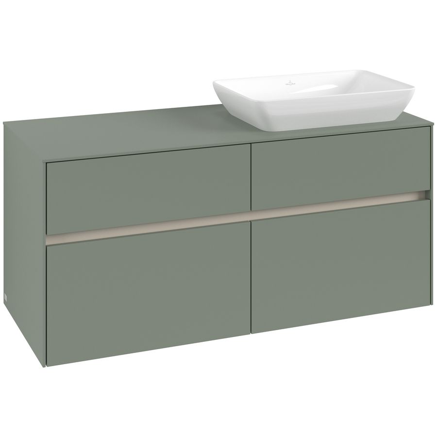 Wastafelonderkast Collaro 1200x548x500mm Soft Green C11400AF