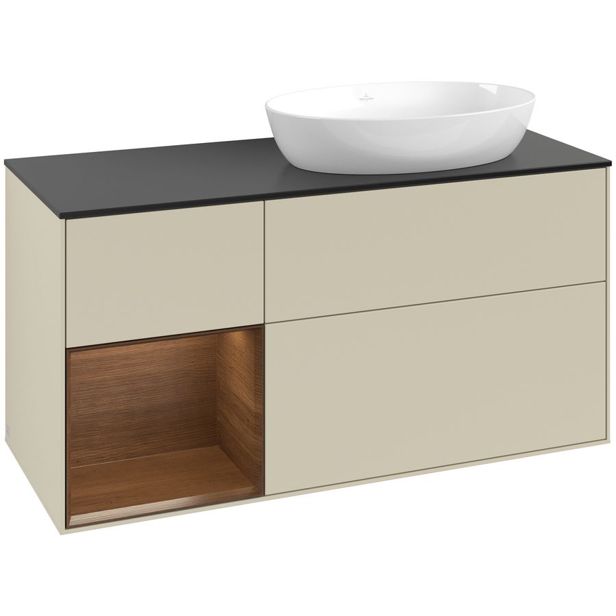 Wastafelonderkast Finion 1200x603x501mm S.Grey Matt Lacquer GA42GNHJ