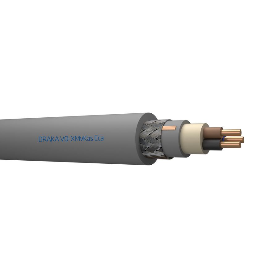 Haspel a 500m. VO-XMvKas Eca 450/750V gy# 3x1,5/1,5 bu bn