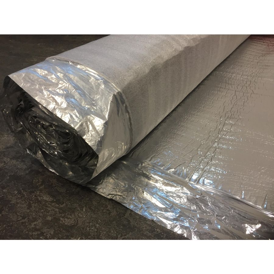 Rol a 20m. Alu-reflectiefolie 1000x3mm tbv vloerverwarming