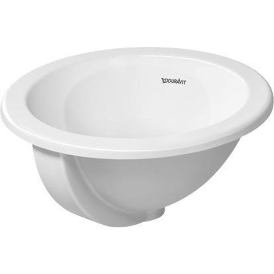 ARCHITEC #031840 inbouwwastafel 400mm wit zonder kraangat met overloop