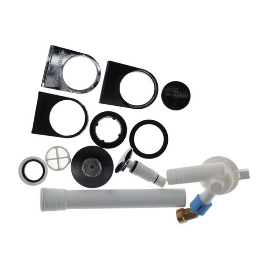 Watertoev. geint.overl. max waterdoorl.20l/min. Black Matt UPCON0138-33