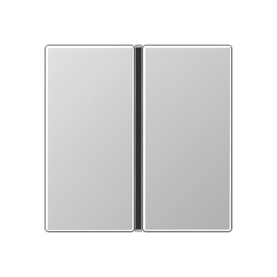 Tastafdekking A/AS 1-voudig compleet alu. KNX