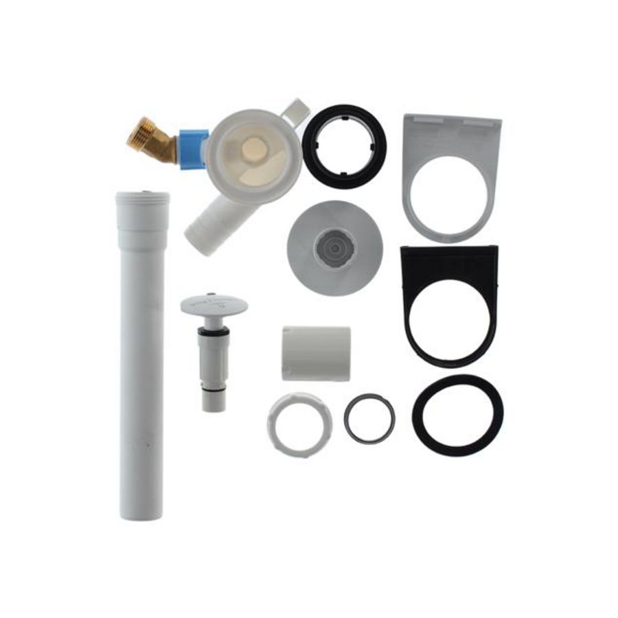 Watertoev. geint.overl. max waterdoorl.20l/min. Stone White UPCON0138-RW