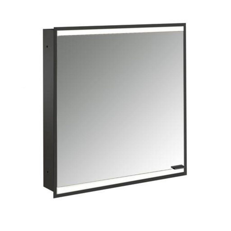 Spiegelkast Prime2 Facelift inbouw 600mm 1 deur Ip 20 Zw Li