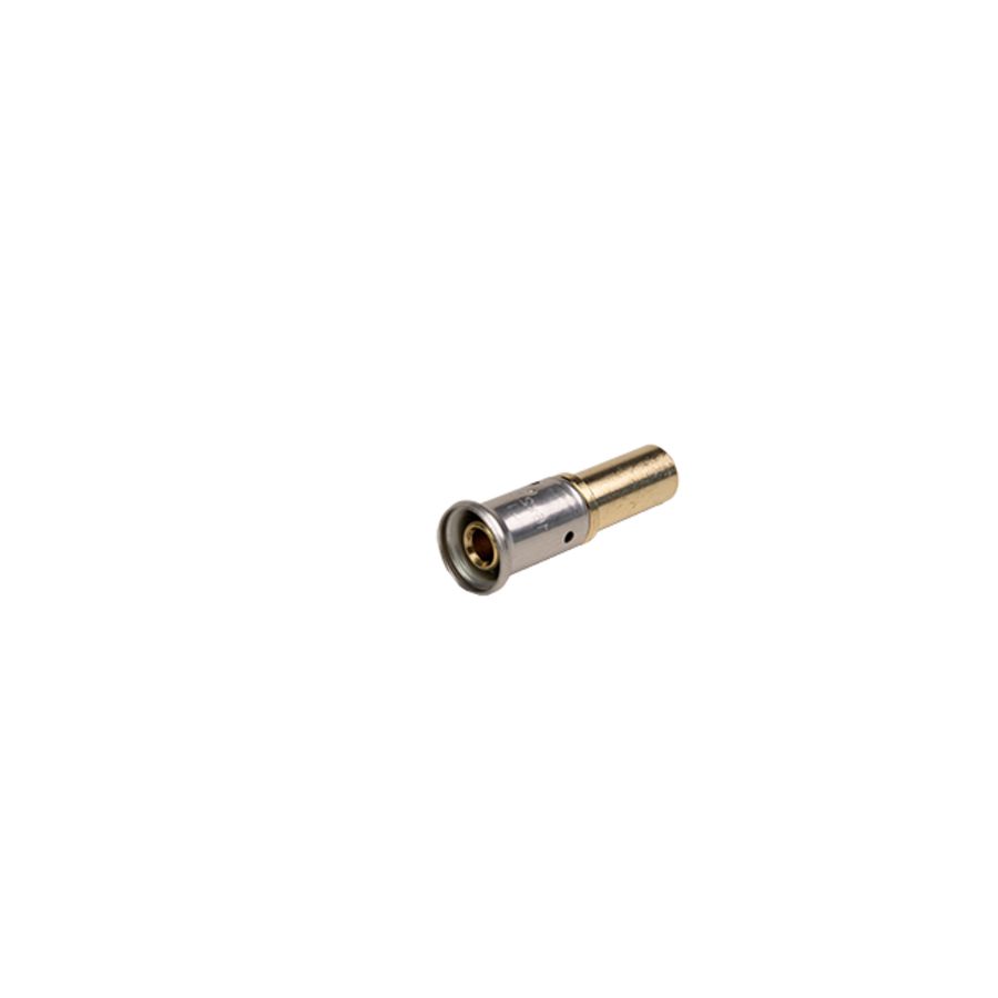 Insteekverloopsok persaansluiting 29P 20x22mm Cu koperbuis l=50mm CW617N