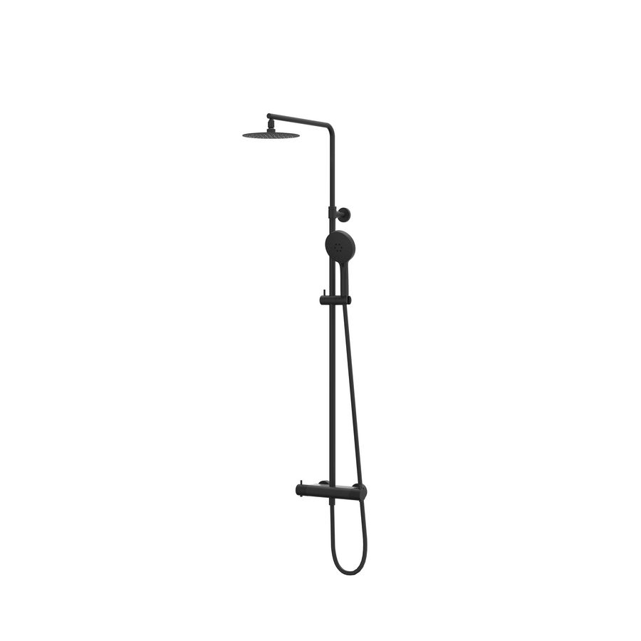 Afbouwdeel regendouche IVY combiset Nexus 1 opbouwthermostaat mat zwart CSN1MZBA