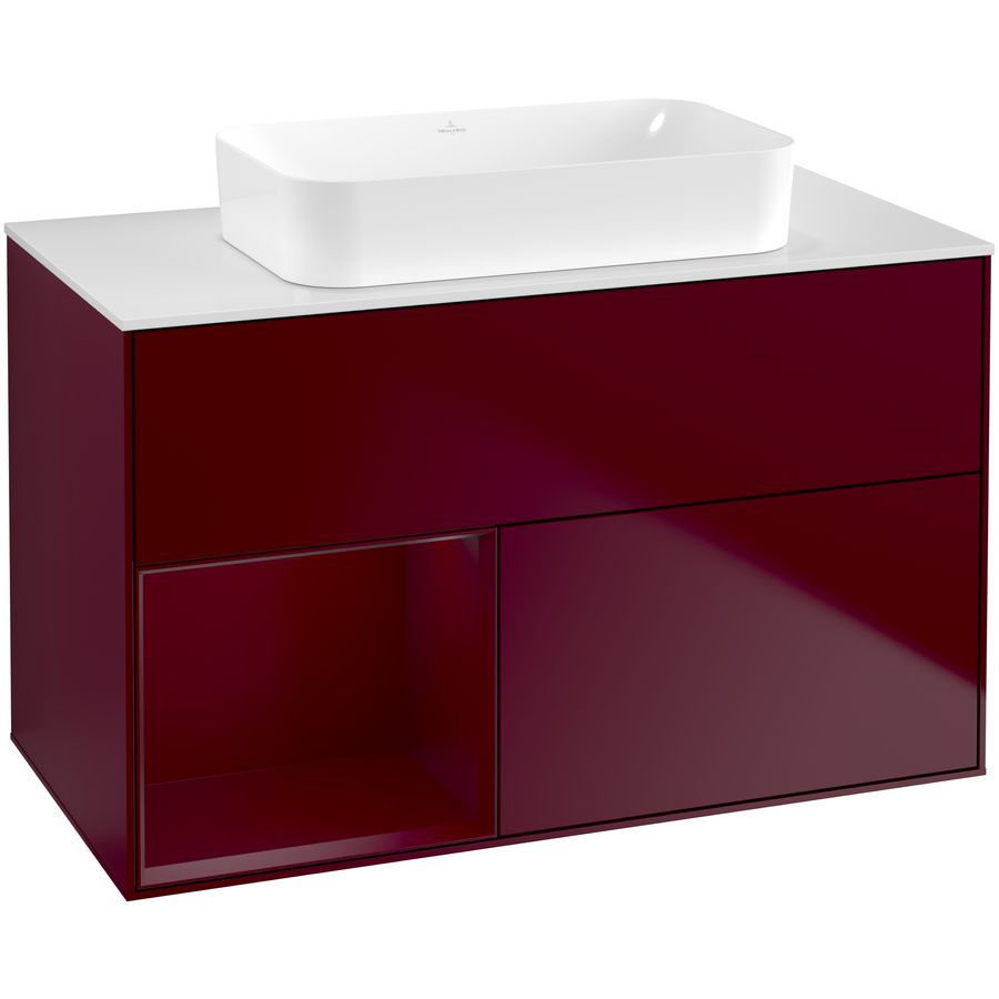 Wastafelonderkast Finion 1000x603x501mm Peony Matt Lacquer F651HBHB