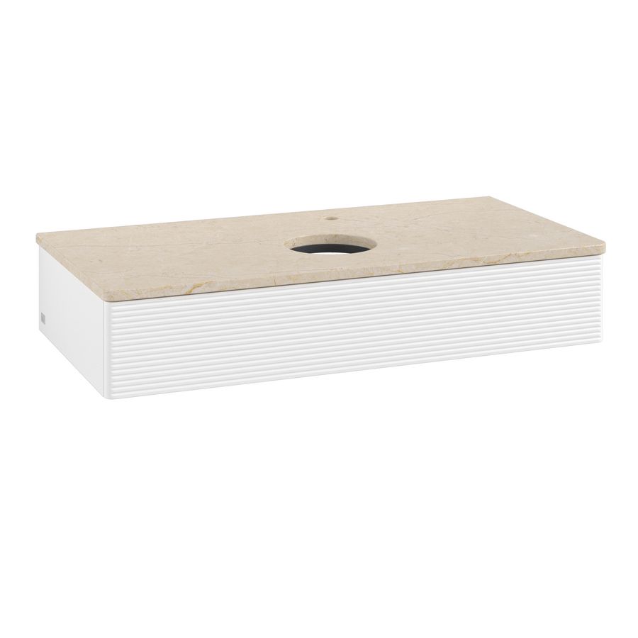 Wastafelonderkast Antao 1000x190x500mm White Matt Lacquer K09153MT