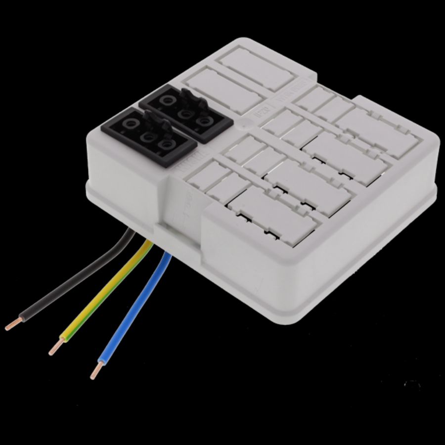 Connectordeksel tbv WHK 608 kabeldoos, snap-fit, chassisdeel 2x3-polig (WHK608SD-2x3p-Ad-v) VVE=5