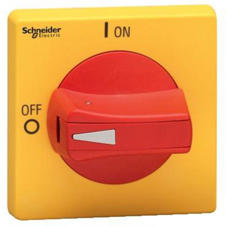 Rot. handle holefixing red shaft 5 mm 65x65 mm d TeSys VLS