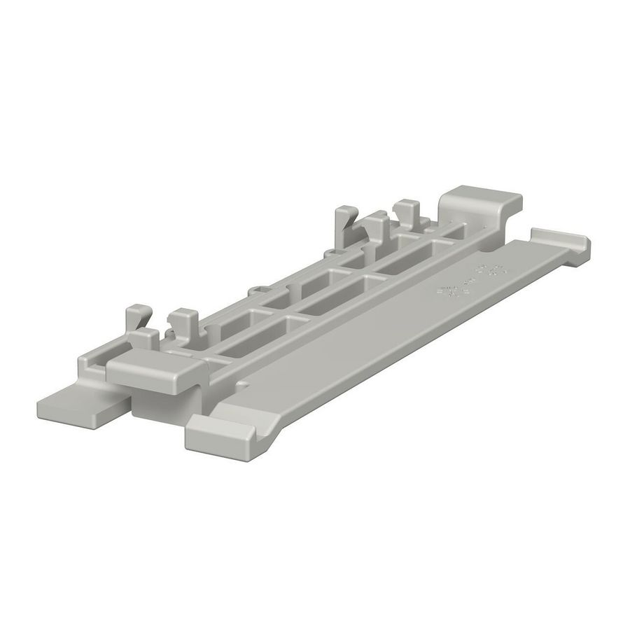Dekselklem 130mm polyvinylchlorid lichtgrijs VVE=20