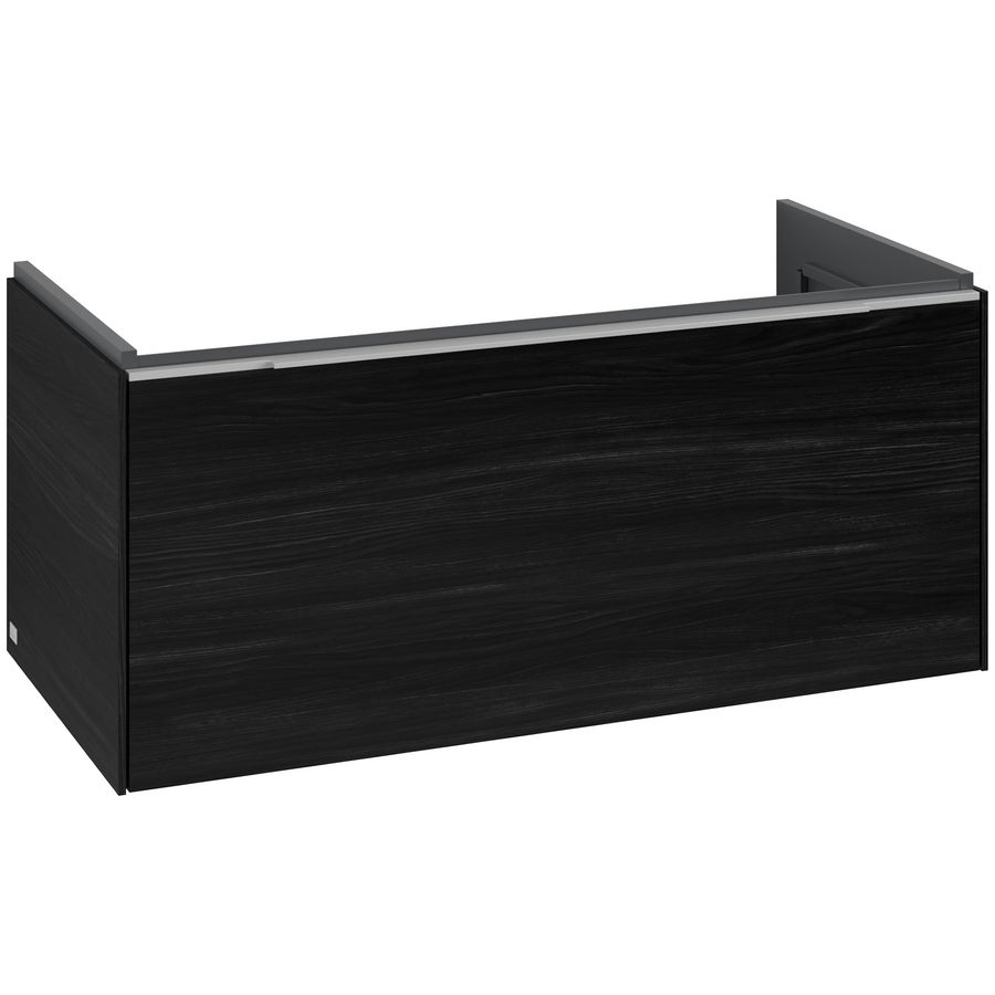 Wastafelonderkastkast SUBWAY 3.0 973x429x478mm Black Oak C56900AB greep alu. glans