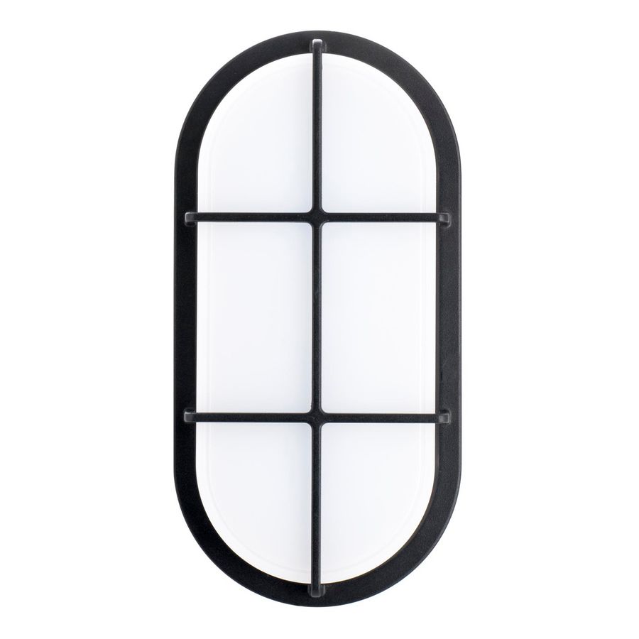 Verlichtingsarmatuur Slim 20W 1350lm 4000K IK10 ovaal zwart