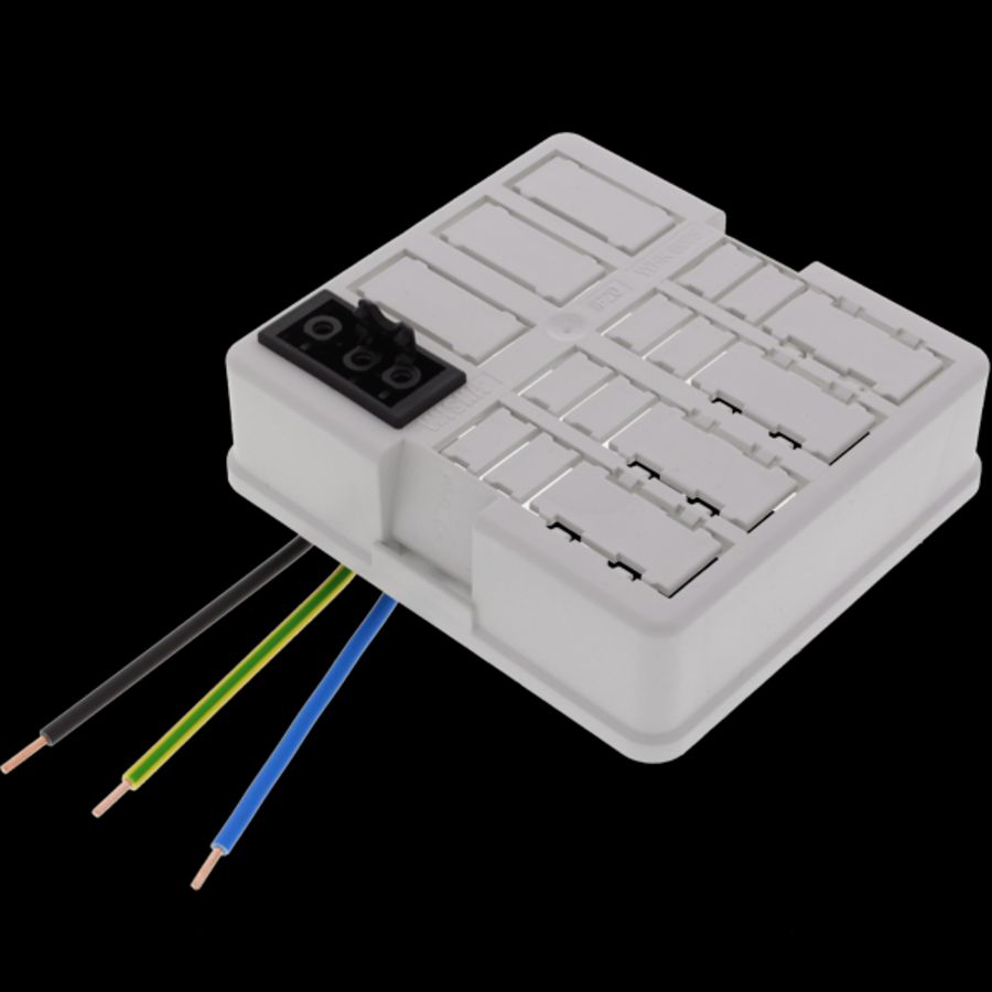 Connectordeksel tbv WHK 608 kabeldoos, snap-fit, chassisdeel 1x3-polig (WHK608SD-1x3p-Ad-v) VVE=5