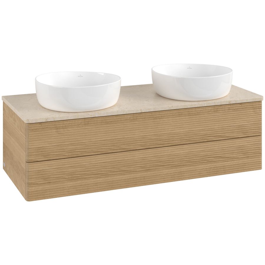 Wastafelonderkast Antao 1200x360x500mm Honey Oak L24113HN