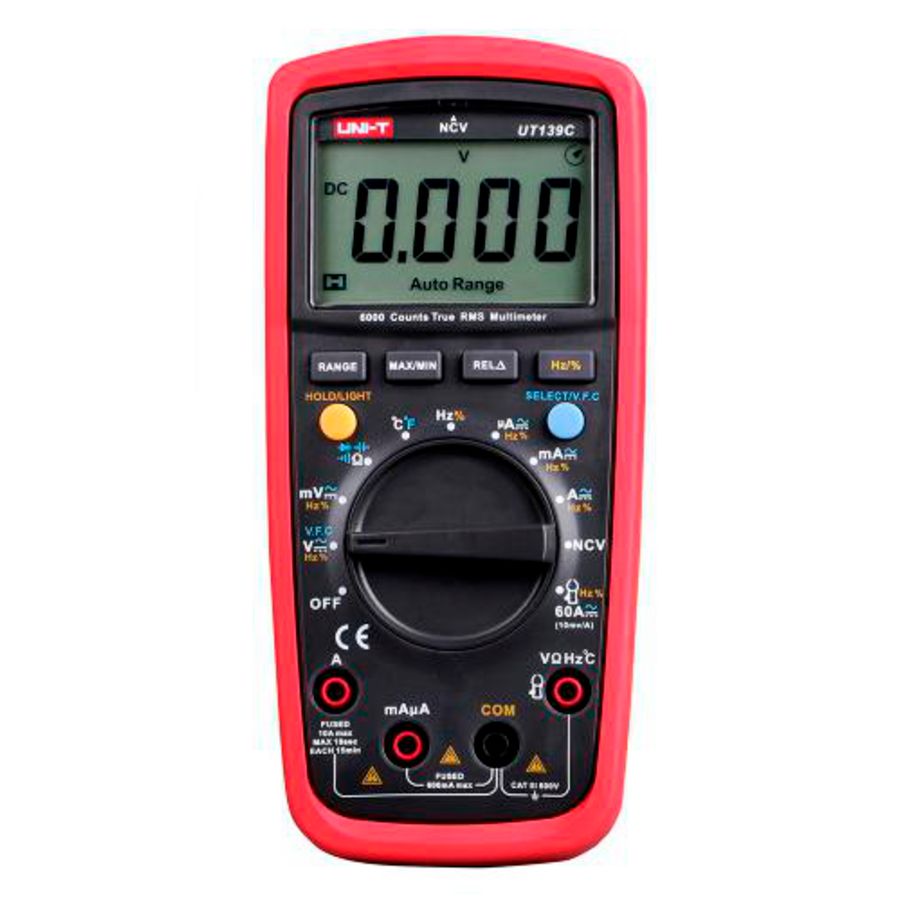 Compacte TRMS digitale multimeter met temperatuurmeting