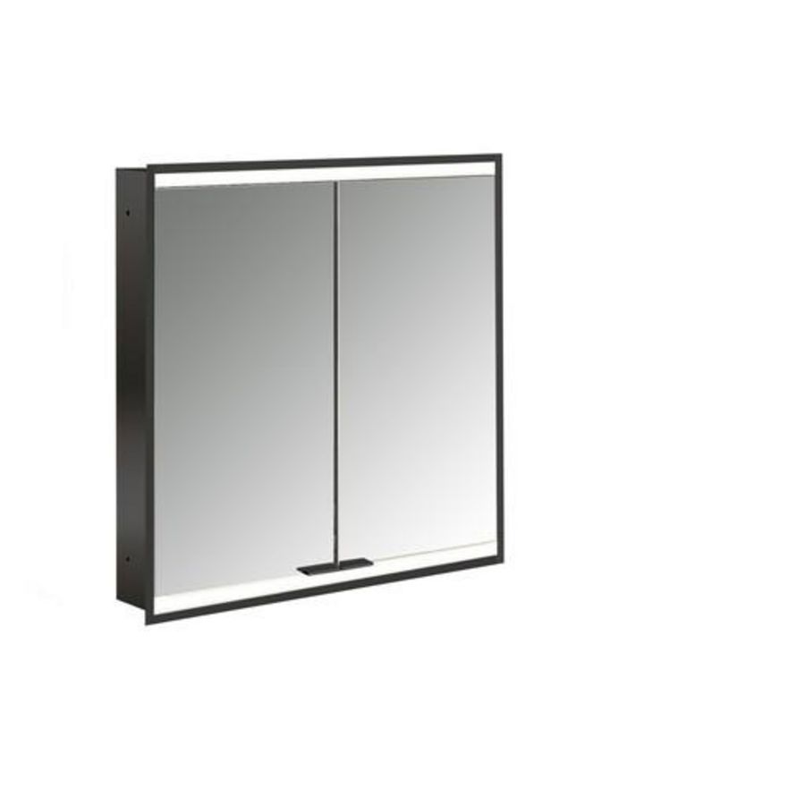 Spiegelkast Prime2 Facelift inbouw 600mm 1 deur Ip 20 Zwart