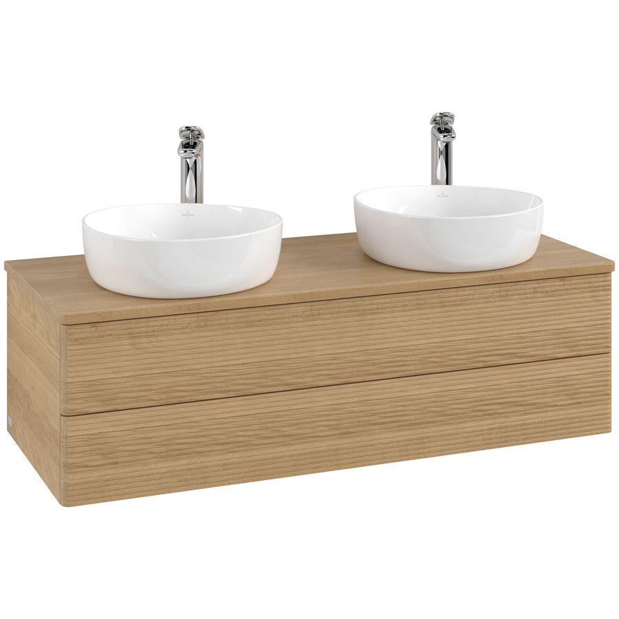 Wastafelonderkast Antao 1200x360x500mm Honey Oak L24151HN