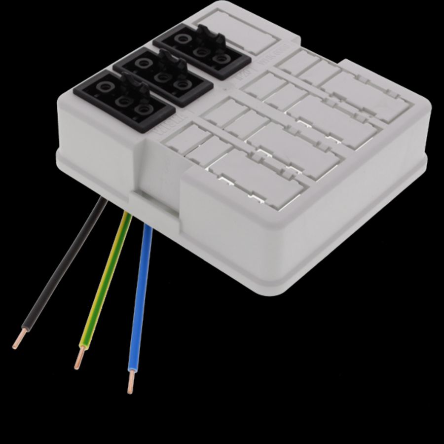 Connectordeksel tbv WHK 608 kabeldoos, snap-fit, chassisdeel 3x3-polig (WHK608SD-3x3p-Ad-v) VVE=5