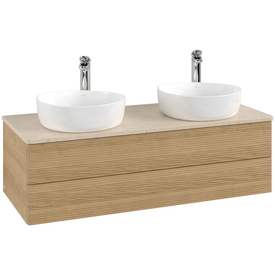 Wastafelonderkast Antao 1200x360x500mm Honey Oak L24153HN