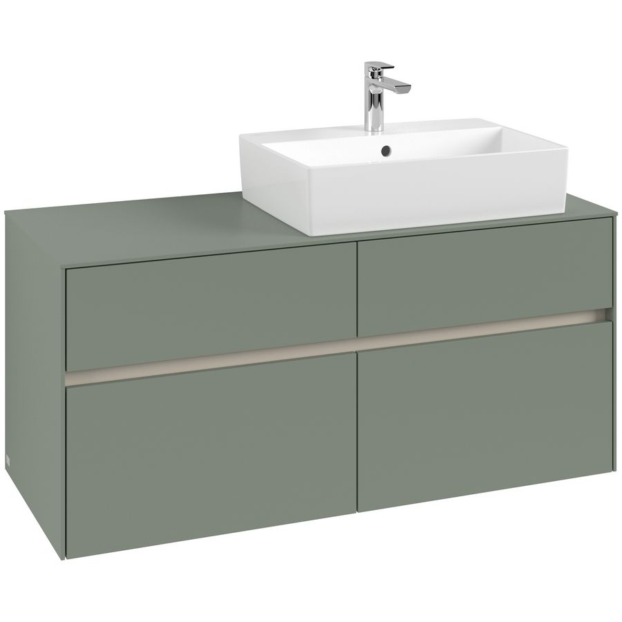 Wastafelonderkast Collaro 1200x548x500mm Soft Green C13000AF