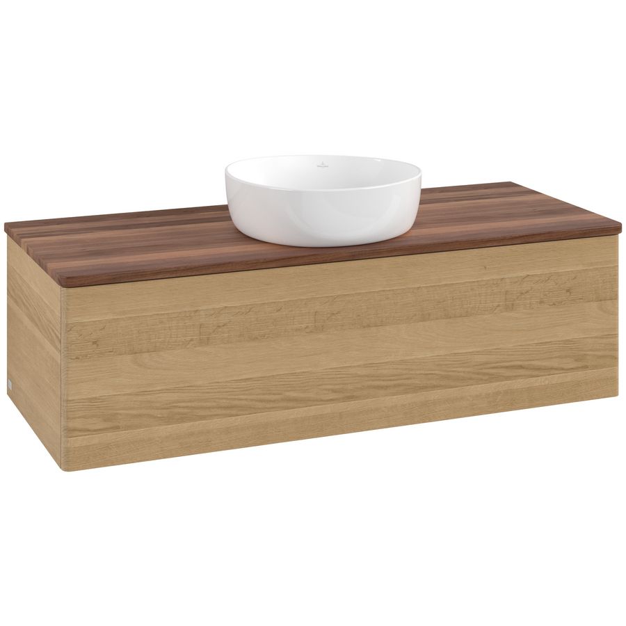 Wastafelonderkast Antao 1200x360x500mm Honey Oak L32012HN