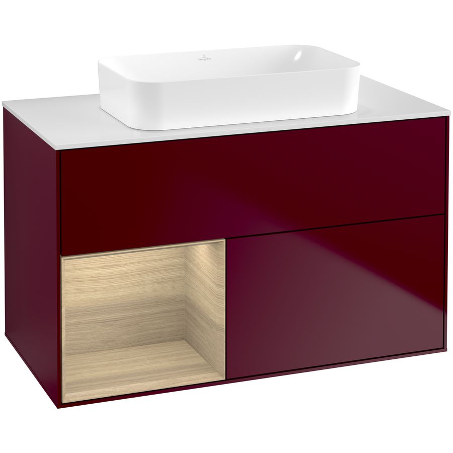 Wastafelonderkast Finion 1000x603x501mm Peony Matt Lacquer F651PCHB