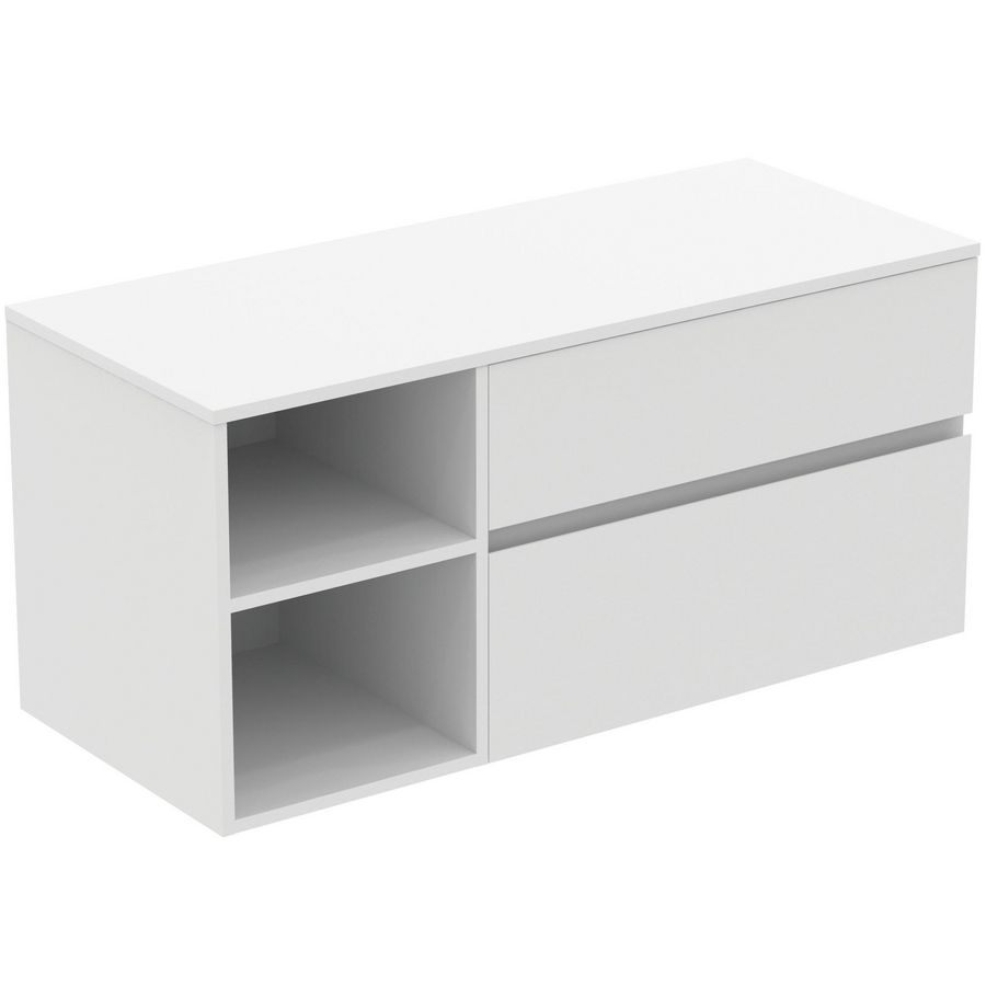 Wastafelmeubel 1202x505x558mm matt white 2 laden Finesse E3438Y1