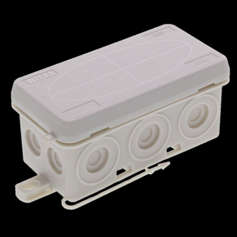 Kabeldoos kunststof, IP55, 86x44x41mm kleur grijs (KA006LG) VVE=10