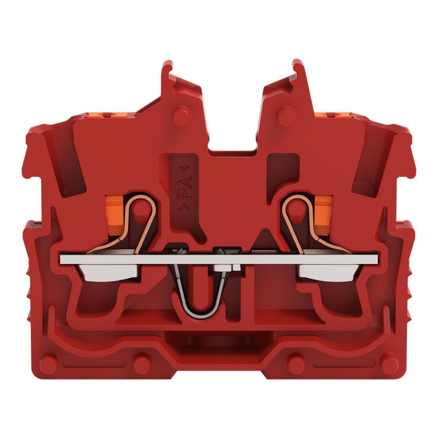 2-draads MINI-rijgklem Met Druk 1 mm² rood 2250-303 VVE=100