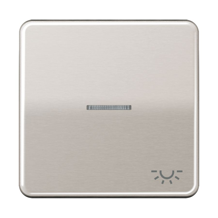 Schakelwip CD500 platin.met lens&li.symbool