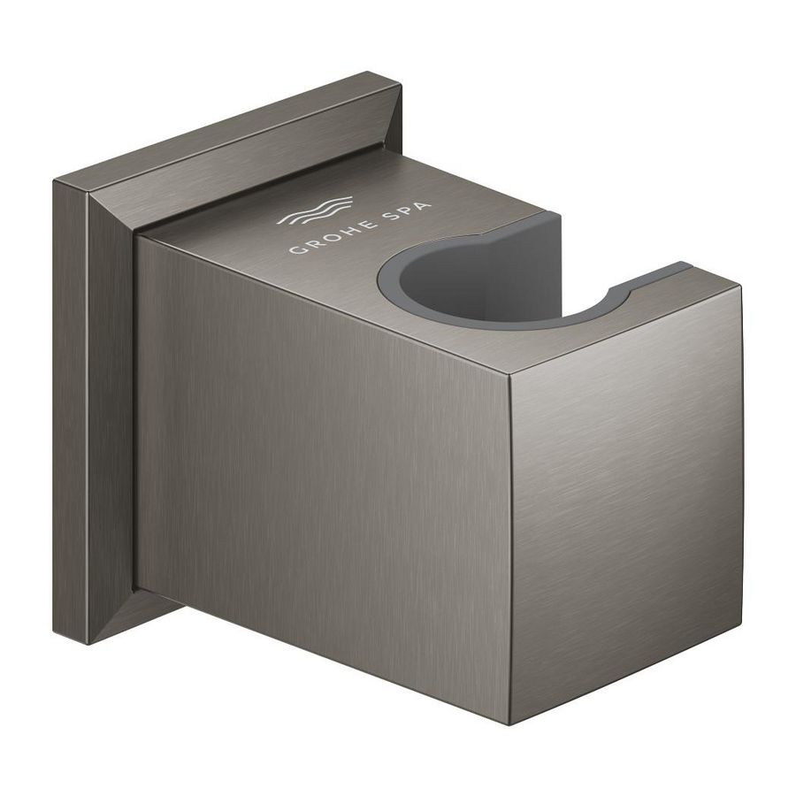 Allure brillliant wanddouchehouder hard graphite geborsteld (mat donker grijs) (Spa colors coll.)