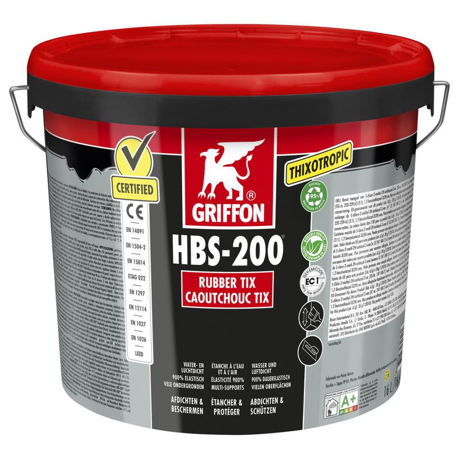 Vloeibaar rubber HBS-200 Tix emmer 16ltr.