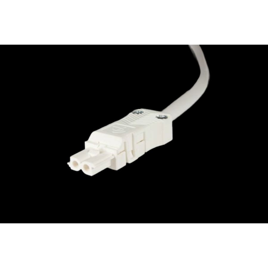 Aansluitsnoer met stekkerdeel 200cm wit Eca (AC164 ALSS/2075 200) VVE=50