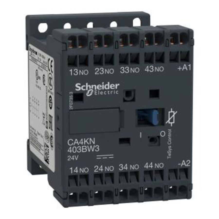 Hulpcontactor 4M <=690V Stuurspanning 24V DC Veerklem K