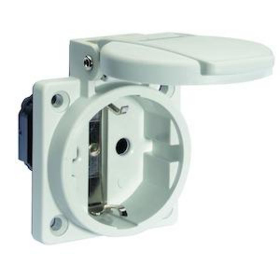 Toestelcd. ICD 16A 2P+Ra 230V IP54 50x50 Gr Ni BGV A2 VVE=20