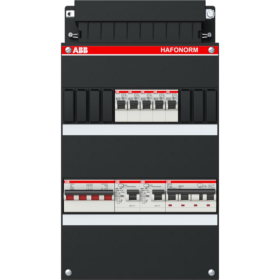 Installatiekast 5x achter 2x 30mA + HS + C 3-fasen