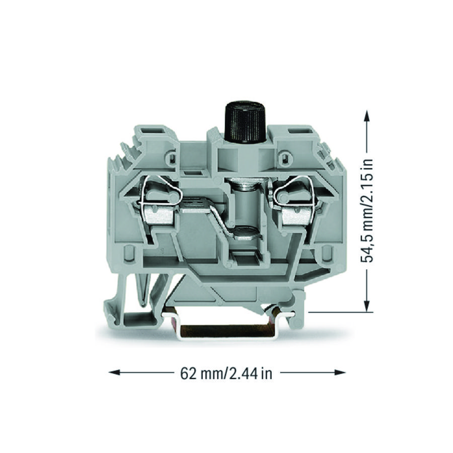 2-draads zekeringsklem 5x20mm 282-122 VVE=40