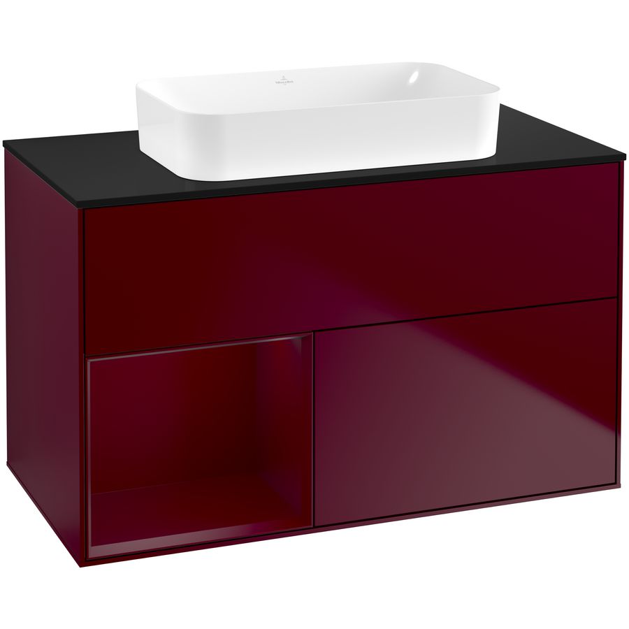 Wastafelonderkast Finion 1000x603x501mm Peony Matt Lacquer F652HBHB