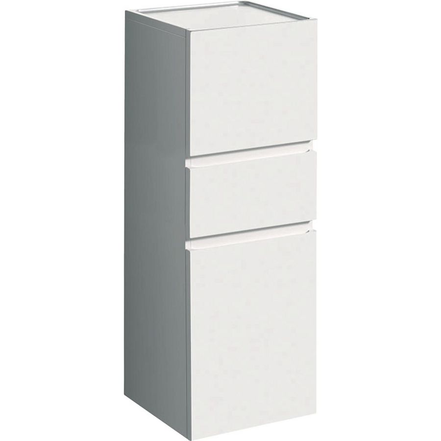 Renova Plan half hoge kast+2 deuren 1 la 39x105cm wit hooggl